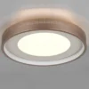 Moderne LED Deckenleuchte SOLEA getrennt schaltbar, Coffee Ø 40cm