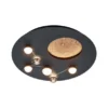 Moderne LED Deckenleuchte ZODIAC dimmbar über Schalter, 5.100 Lumen hell Ø 50cm