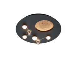 Moderne LED Deckenleuchte ZODIAC dimmbar über Schalter, 5.100 Lumen hell Ø 50cm