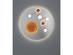 Moderne LED Deckenleuchte ZODIAC dimmbar über Schalter, 5.100 Lumen hell Ø 50cm