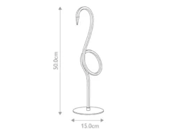 Moderne LED Deko Tischlampe FLAMINGO Pink, Höhe 50cm
