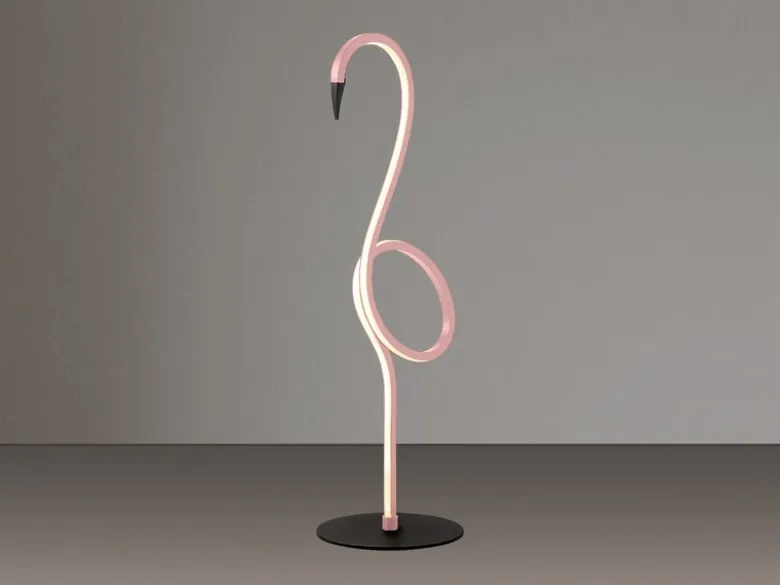 Moderne LED Deko Tischlampe FLAMINGO Pink, Höhe 50cm