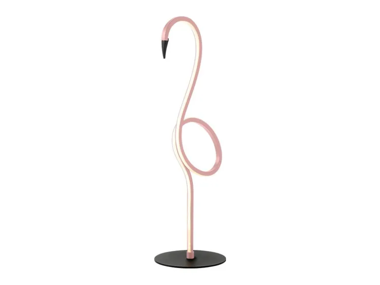 Moderne LED Deko Tischlampe FLAMINGO Pink, Höhe 50cm