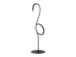Moderne LED Deko Tischlampe FLAMINGO Schwarz, Höhe 50cm