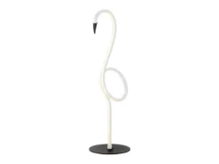 Moderne LED Deko Tischlampe FLAMINGO Weiß, Höhe 50cm