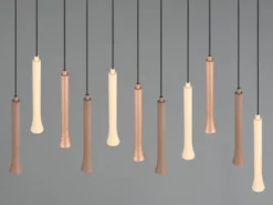 Moderne LED Pendelleuchte FIATO dimmbar 11-flammig mehrfarbig, Breite 115cm
