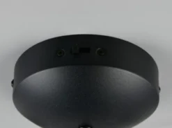 Moderne LED Pendelleuchte MELITA 1-flammig, dimmbar, Metall Schwarz Ø 13cm