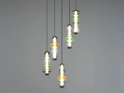 Moderne LED Pendelleuchte MINERVA 5-flammig, höhenverstellbar Ø 42cm