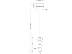 Moderne LED Pendelleuchte MINERVA 1-flammig, höhenverstellbar Ø 15,5cm