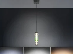Moderne LED Pendelleuchte MINERVA 1-flammig, höhenverstellbar Ø 15,5cm