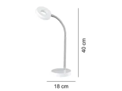 Moderne LED Schreibtischleuchten 2er SET flexibel & biegsam 1 flammig in Weiß