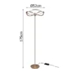 Moderne LED Stehlampe CHARIVARI Messing matt, Höhe 175cm