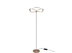 Moderne LED Stehlampe CHARIVARI Messing matt, Höhe 175cm