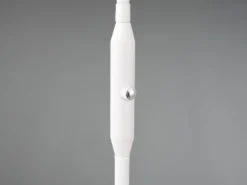 Moderne LED Stehlampe MONZA dimmbar mit Flexarm, Weiß, Höhe 145cm