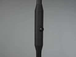 Moderne LED Stehlampe MONZA dimmbar mit Flexarm, Schwarz, Höhe 145cm