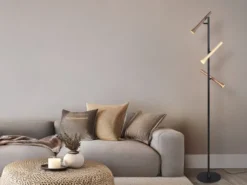 Moderne LED Stehleuchte FIATO dimmbar, 3-flammig Höhe 150cm