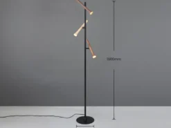Moderne LED Stehleuchte FIATO dimmbar, 3-flammig Höhe 150cm