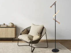 Moderne LED Stehleuchte FIATO dimmbar, 3-flammig Höhe 150cm