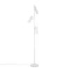 Moderne LED Stehleuchte mit 3 schwenkbaren Spots, Weiß, Höhe 150cm