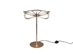 Moderne LED Tischlampe CHARIVARI Messing matt, Höhe 50cm