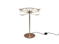 Moderne LED Tischlampe CHARIVARI Messing matt, Höhe 50cm