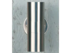 Moderne LED Up-Down Außenwandleuchte Höhe 17cm, Edelstahl