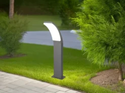 Moderne LED Wegeleuchte BEJA aus Aluminium in Anthrazit, Höhe 60cm