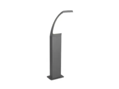 Moderne LED Wegeleuchte BEJA aus Aluminium in Anthrazit, Höhe 60cm
