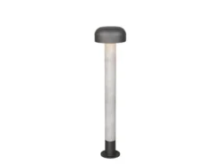 Moderne LED Wegeleuchte in Betonoptik & Anthrazit, Höhe 84cm