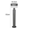 Moderne LED Wegeleuchte MACKENZIE aus Aluminium in Anthrazit, Höhe 50cm
