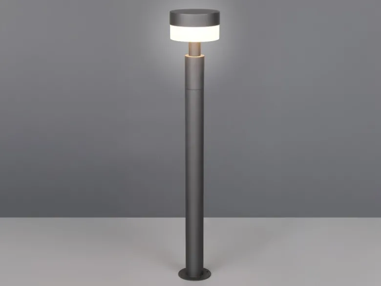 Moderne LED Wegeleuchte MACKENZIE aus Aluminium in Anthrazit, Höhe 95cm