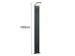 Moderne LED Wegeleuchte PEARL aus Aluminium Anthrazit, Höhe 100cm