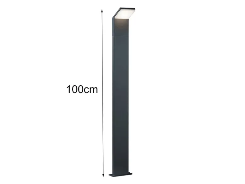Moderne LED Wegeleuchte PEARL aus Aluminium Anthrazit, Höhe 100cm