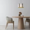 Moderne Pendelleuchte RUN einflammig mit Rauchglas Kristall Ø 35cm