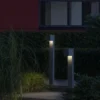 Moderne Pollerleuchte CREMONA in Anthrazit, Höhe 100cm