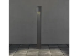 Moderne Pollerleuchte CREMONA in Anthrazit, Höhe 100cm