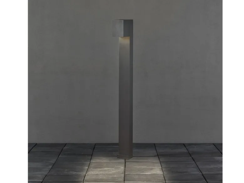 Moderne Pollerleuchte CREMONA in Anthrazit, Höhe 100cm