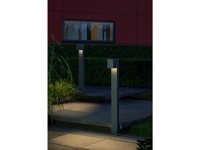 Moderne Pollerleuchte CREMONA in Anthrazit, Höhe 100cm