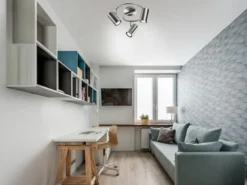 Moderner Deckenstrahler FAINAS 3-flammig Silber mit GU10 LED Ø 25cm