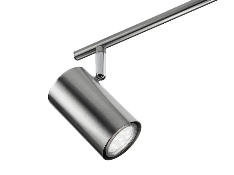 Moderner Deckenstrahler FAINAS 4-flammig Silber mit GU10 LED, Breite 70cm