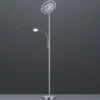 Moderner LED Deckenfluter ACKBAR dimmbar, mit Leselampe, Höhe 182cm