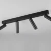 Moderner LED Deckenstrahler AMBALA dimmbar 4-flammig Schwarz, Breite 65cm