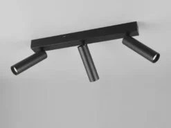 Moderner LED Deckenstrahler AMBALA dimmbar 3-flammig Schwarz, Breite 44cm