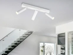 Moderner LED Deckenstrahler AMBALA dimmbar 3-flammig Weiß, Breite 44cm