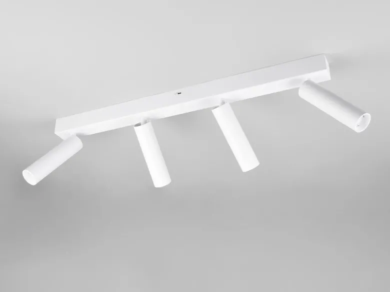 Moderner LED Deckenstrahler AMBALA dimmbar 4-flammig Weiß, Breite 65cm