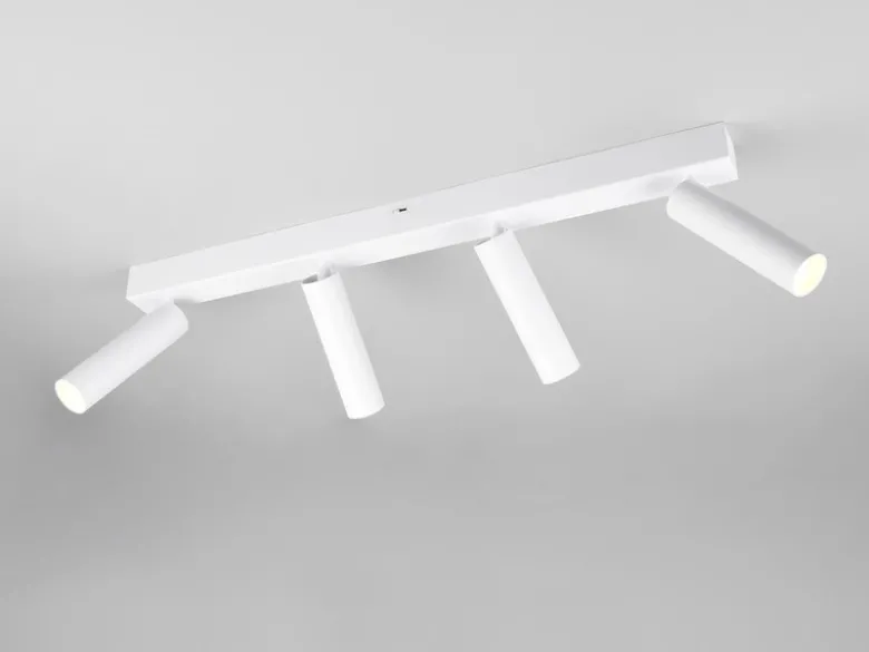 Moderner LED Deckenstrahler AMBALA dimmbar 4-flammig Weiß, Breite 65cm