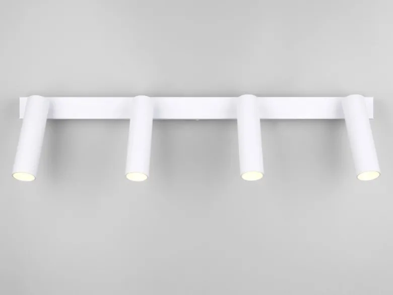 Moderner LED Deckenstrahler AMBALA dimmbar 4-flammig Weiß, Breite 65cm