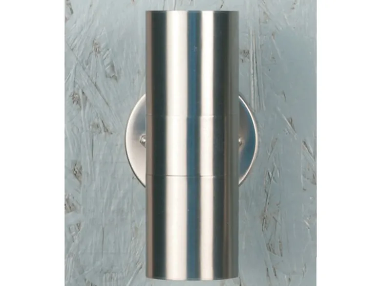 Moderne Up-Down Außenwandleuchte MODENA, Höhe 17cm, Edelstahl