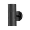 Moderne Up-Down Außenwandleuchte MODENA, Höhe 19,5cm, Aluminium Schwarz