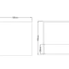 Moderne up & down LED Wandleuchten im 2er Set Kubus Weiß matt, Quadrat 10cm